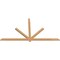 Ekena Millwork Kennewick Timber Gable Bracket, Western Red Cedar, 96"W x 52"H x 1 1/2"D x 3 1/2"F, 13/12 Pitch GBW096X52X0204KEN00SWR - alternate 5